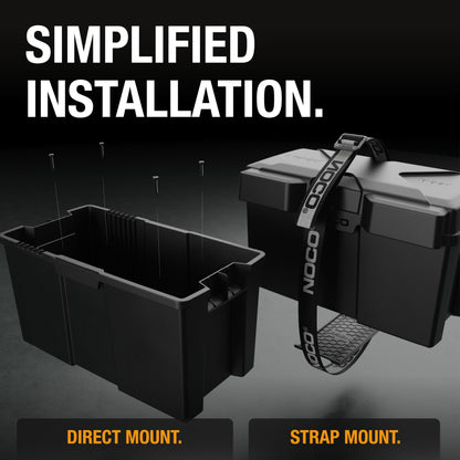NOCO Snap-Top BG31 Battery Box, Group 24-31 12V Battery Box for Marine, Automotive, RV, Boat, Camper and Travel Trailer Batteries 🍁 All In One Marketplace Canada