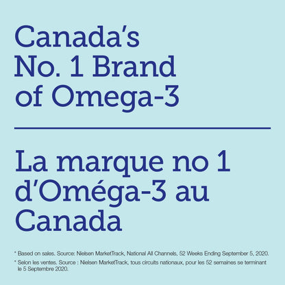 Webber Naturals Omega-3 300 mg Mini, 220 Clear Enteric No Fishy Aftertaste Mini Softgels, Supports Cardiovascular Health and Brain Function 🍁 All In One Marketplace Canada