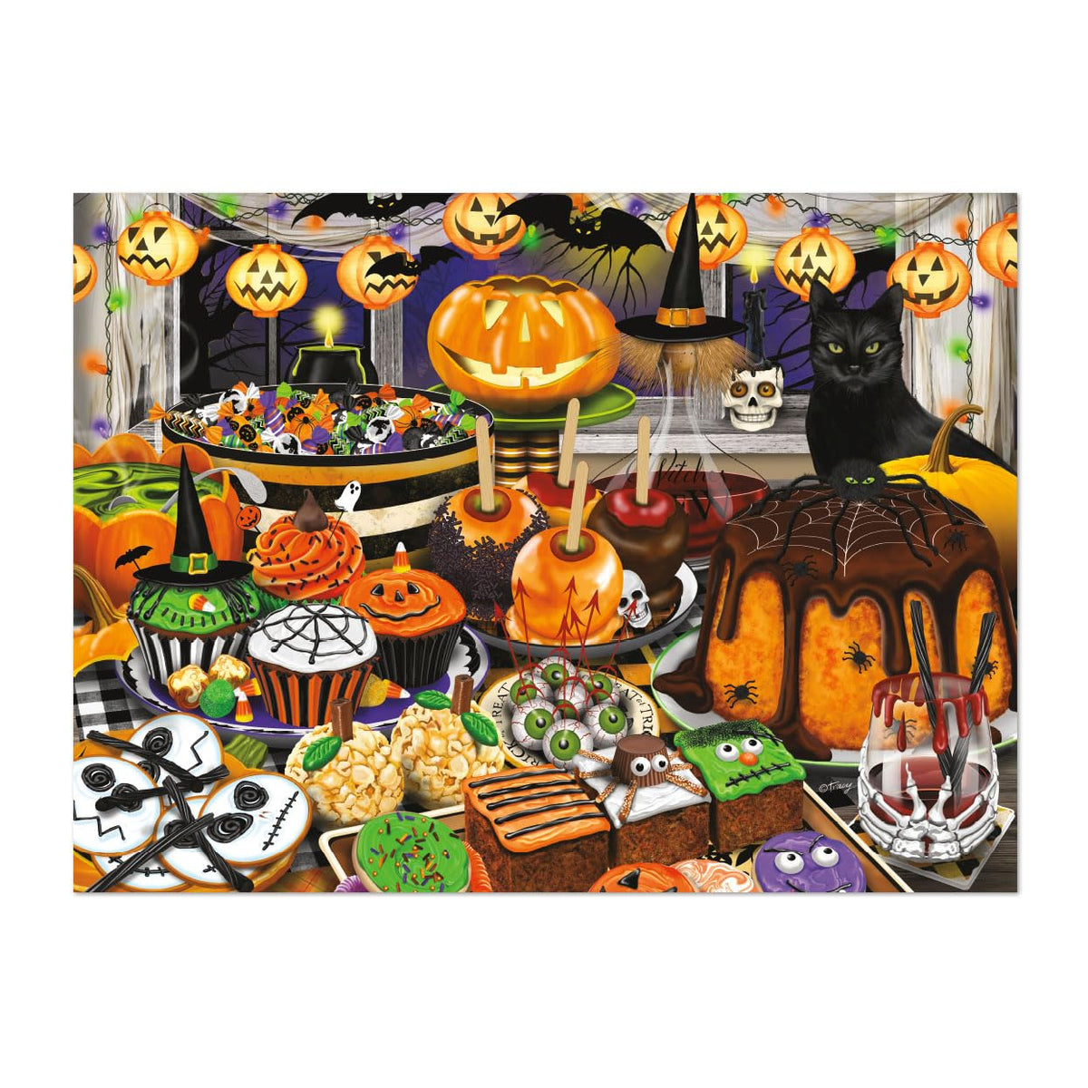 Buffalo Games Tracey Flickinger Halloween Haul 1000 Piece Puzzle for Adults