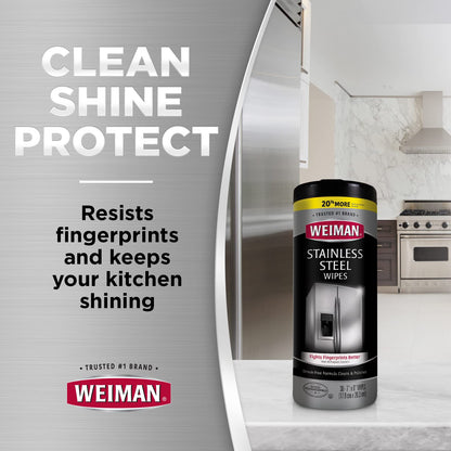 Weiman Stainless Steel Wipes, 30 ct-2 pk 🍁 All In One Marketplace Canada