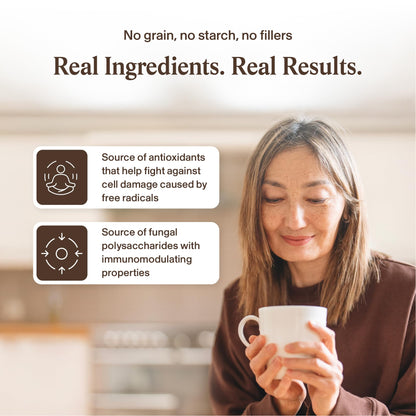 Real Mushrooms Lions Mane Capsules - Organic Mushroom Extract With Immunomodulating Properties Antioxidants Vegan Brain Supplement, 120 🍁 All In One Marketplace Canada