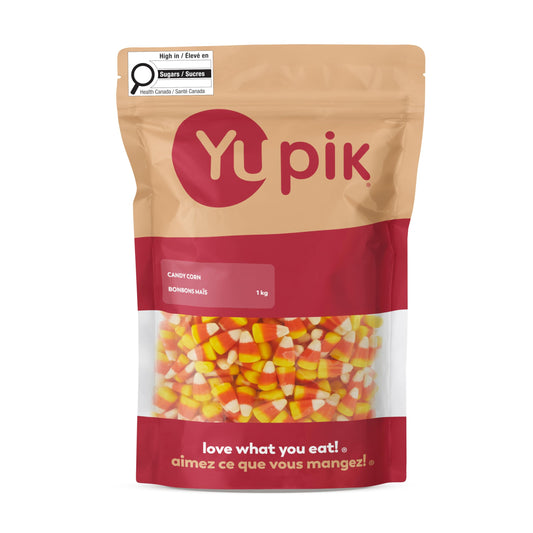 Yupik Candy Corn, 1 kg , 6 Count, Classic Halloween Candy, Kernel-Shaped, Tangerine Flavor, Sweet Creamy Candies, Delicious Snack, Ideal for Gifting & Recipes