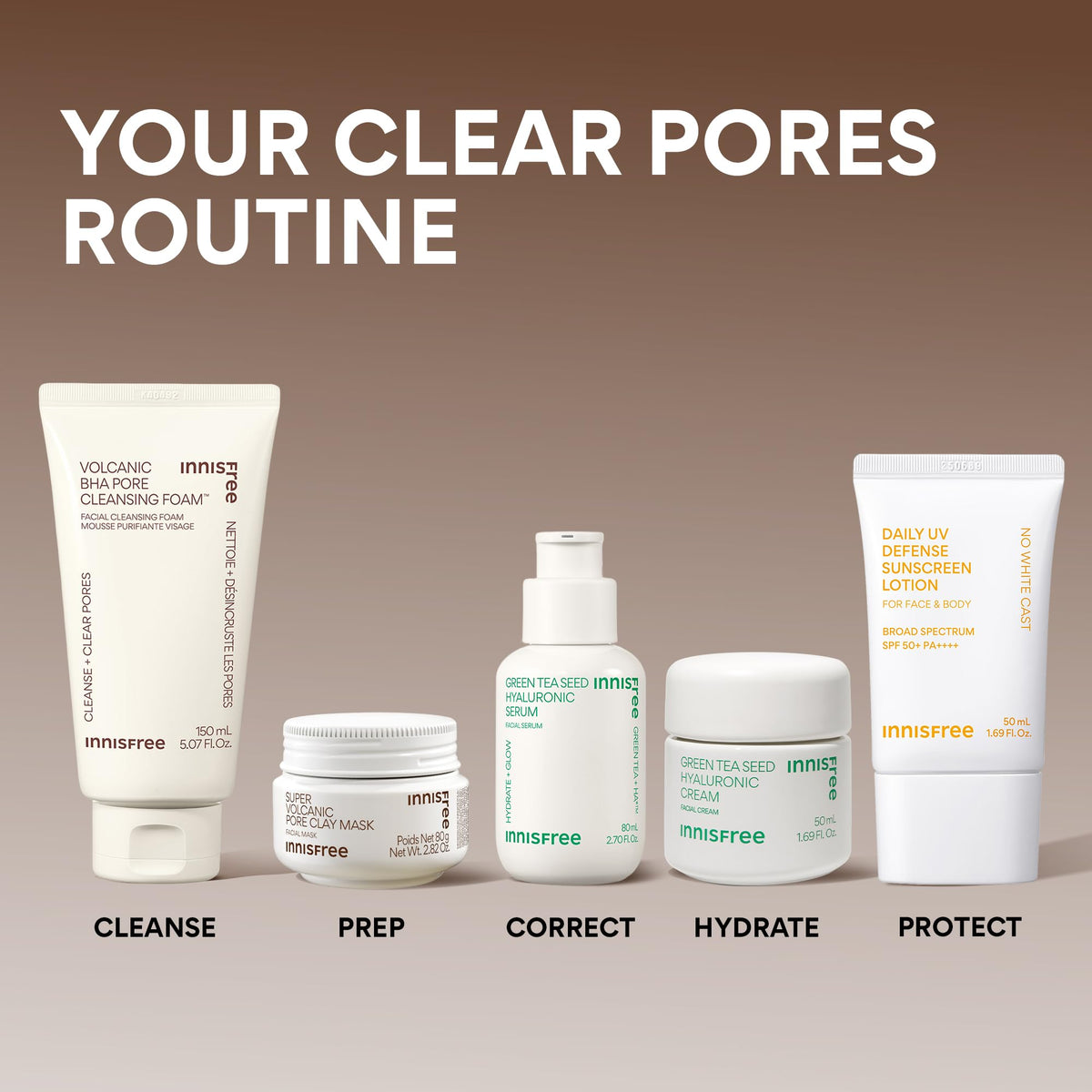 Innisfree Super Volcanic Clay Mask, Premium Korean Skincare with AHA and Natural Clusters for Deep Pore Detox, Gentle Exfoliation, Oil Control 🍁 All In One Marketplace Canada