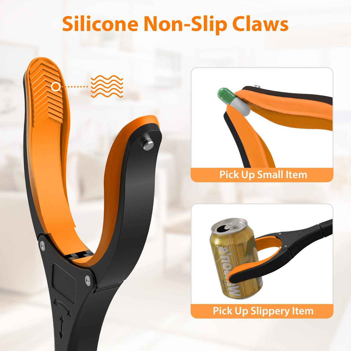 REWKCY 32in/83cm Grabber Reacher Tool 2-Pack, Foldable Reacher Grabber with 360° Rotating Jaw & Magnet, Heavy Duty Pick Up Stick for Seniors 🍁 All In One Marketplace Canada