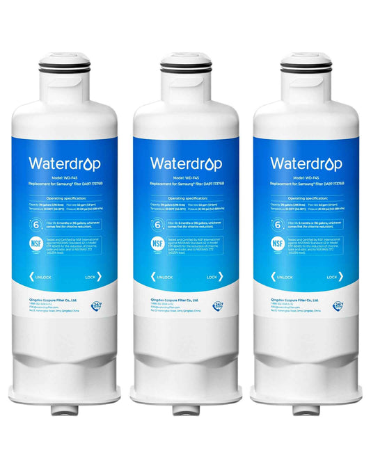 Waterdrop WD-F45 Replacement for Samsung® DA97-17376B, HAF-Qin/EXP, DA97-08006C, RF28R7201SR, RF28R7351SG, Refrigerator Water Filter, 3 Filters 🍁 All In One Marketplace Canada
