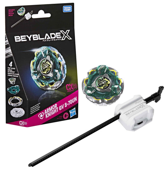Beyblade X Fortress Knight GV 8-70UN CX Infinity Starter Pack Set, Takara Tomy Defense Type Top and Launcher, Battling Tops Game Toys, Ages 8+ 🍁 All In One Marketplace Canada