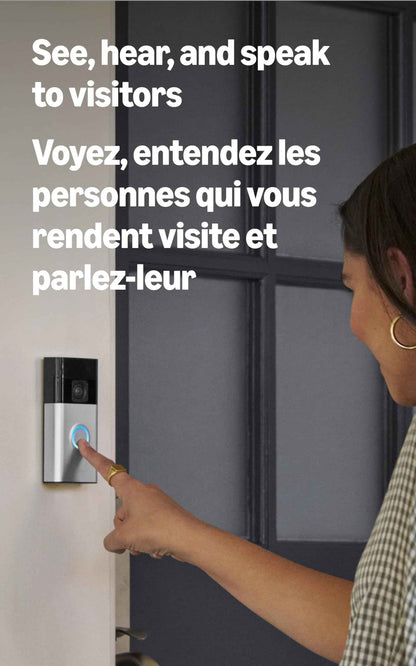 Ring Battery Doorbell — Head-to-Toe Video, Live View with Two-Way Talk, and Motion Detection & Alerts, Venetian Bronze 🍁 All In One Marketplace Canada