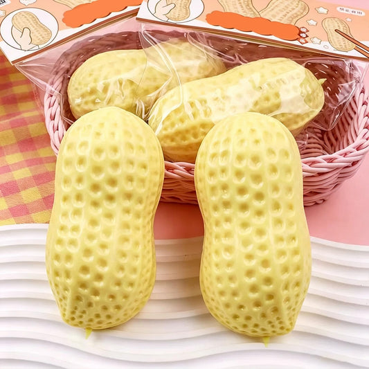 Peanut Squishies, Peanut Shape Stress Relief Ball Soft Squeeze Fidget, Soft Slow Rising Fidget Squeeze Soft Stress Relief Sensory Fidget for Adults Anxiety Relief Hand Relax for Office Desk Workers 🍁 All In One Marketplace Canada