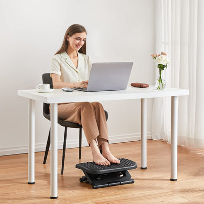 HUANUO Adjustable Footrest Under Desk - Ergonomic Foot Rest with 3 Height Position - 30 Degree Tilt Angle Adjustment for Home, Office, Non-Skid Massage Surface Texture Improves Comfort 🍁 All In One Marketplace Canada