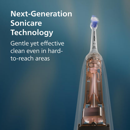Philips Sonicare 6100 Series Electric Toothbrush - Next-Generation Sonicare Technology, Pressure Sensor, 6 Brushing Settings, SmarTimer, BrushPacer, 21-day Runtime, Travel Case, Black, Model HX7401/06 🍁 All In One Marketplace Canada