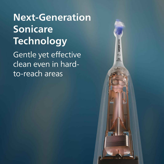 Philips Sonicare 6100 Series Electric Toothbrush - Next-Generation Sonicare Technology, Pressure Sensor, 6 Brushing Settings, SmarTimer, BrushPacer, 21-day Runtime, Travel Case, Black, Model HX7401/06 🍁 All In One Marketplace Canada