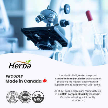 Herba Alpha Lipoic Acid 600mg – 120 Capsules | >99% Ultra Pure | Made in Canada | Blood Sugar Support Supplement 🍁 All In One Marketplace Canada