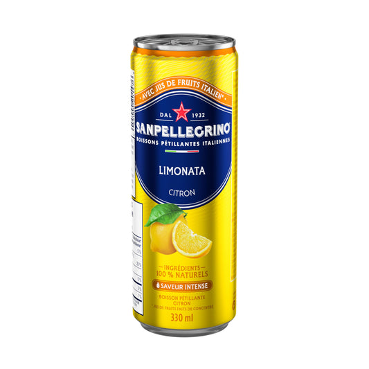 San Pellegrino Limonata Italian Sparkling Fruit Beverage, 24 x 330ml 🍁 All In One Marketplace Canada