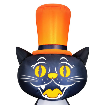 Occasions Halloween 5 Foot Inflatable Black Cat with Top Hat