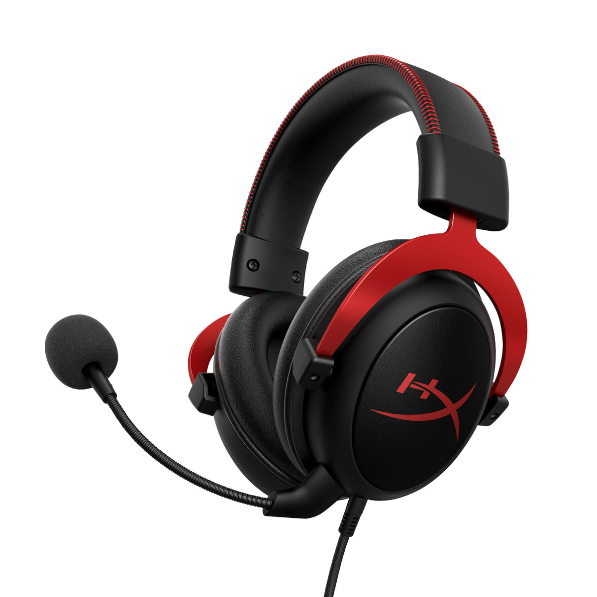 HyperX Cloud II - Gaming Headset, 7.1 Surround Sound, Memory Foam Ear Pads, Durable Aluminum Frame, Detachable Microphone, Works with PC, PS5, PS4, Xbox Series X|S, Xbox One – Red 🍁 All In One Marketplace Canada