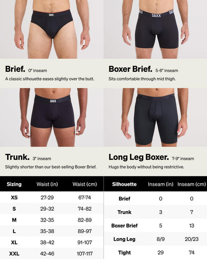 SAXX Underwear Co. Men's Core Cotton Boxer Brief Fly 3-Pack, Black/Graphite, Medium 🍁 All In One Marketplace Canada
