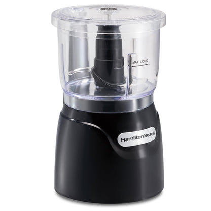 Hamilton Beach Stack & Press Food Chopper & Mini Food Processor, 350 Watts, 3 Cup Bowl, Stainless Steel Blades, for Chopping, Puree & Emulsify, Black, 72850G 🍁 All In One Marketplace Canada