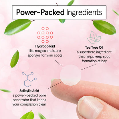grace & stella Award Winning Invisible Skin Rescue Covers with Hydrocolloid (Round, 36 Count) - With Salicylic Acid and Tea Tree for Absorbing Impurities - Dermatologist Tested Skin Care, Cruelty Free, Vegan 🍁 All In One Marketplace Canada