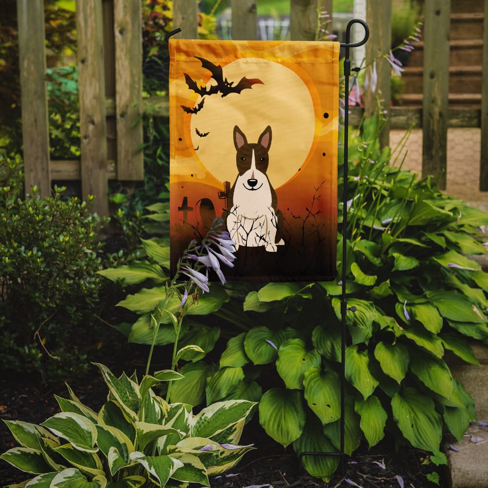 Caroline's Treasures BB4402GF Halloween Bull Terrier Dark Brindle Garden Size Flag, Small, Multicolor