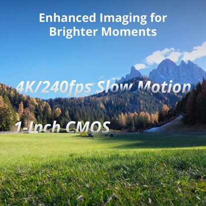 DJI Osmo Pocket 4 Creator Combo, Pocket Gimbal Vlog Camera, 1″ CMOS & 4K/240fps, 3‑Axis Stabilization, 2× Lossless Zoom, 107GB Built-in Storage, Mic 3 Transmitter, Fill Light, Osmo Mini Tripod 🍁 All In One Marketplace Canada