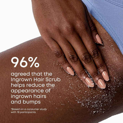 Bushbalm Ingrown Hair Exfoliating Scrub - Reduces Appearance of Ingrown Hairs and Razor Bumps, Soothes Skin and Post-Shave Redness - Nude, 236 ml 🍁 All In One Marketplace Canada