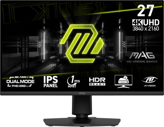 MSI MAG 275UPD E14 27-inch 3840 x 2160 (UHD) Gaming Monitor, 288Hz, Adaptive-Synch, HDMI, DisplayPort, VESA Mountable, Tilt, Height Adjustable, Speaker, 1ms, Black 🍁 All In One Marketplace Canada