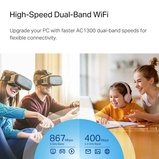 TP-Link Nano USB WiFi Adapter for PC(Archer T3U Nano)-AC1300 2.4G/5G Dual Band Wireless Network Adapter for Desktop PC, Mini Travel Size, Supports Windows 11,10, 8.1, 8, 7 / Mac OS X 10.15 or Earlier 🍁 All In One Marketplace Canada