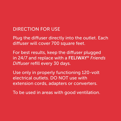 FELIWAY Friends Diffuser Refill Value Pack, Promotes harmony between cats in multi-cat households, VHP Registered NN.X7C2, includes 3 Refills, Lasts 90 Days, Cat Calming Pheromones, 3 x 48ml 🍁 All In One Marketplace Canada