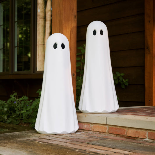 Step2 Boo Buddy Halloween Ghost Statue, White, 40 in, 2 Pack