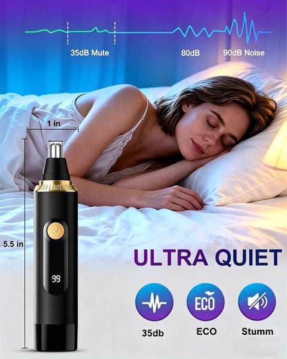 Nose Hair Trimmer 2026 Professional Nose Trimmer for Men and Women, Painless IPX7 Waterproof Eyebrow & Facial Hair Removal,USB Rechargeable with LED Display Dual-Edge Blades, Black 🍁 All In One Marketplace Canada