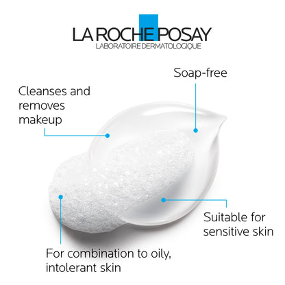 La Roche-Posay Face Cleanser, Toleriane Purifying Foaming Cream for Sensitive Skin with Glycerin, Cleanser and Makeup Remover, Fragrance Free, Preservative Free, Soap Free, Dermatologist Recommended Brand, 125 ML 🍁 All In One Marketplace Canada