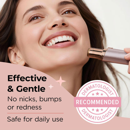 Kradaa Facial Hair Removal for Women: Electric Face Razor with LED Light - Painless & Instant Results Mini Shaver for Travel Use (Rose Gold) 🍁 All In One Marketplace Canada