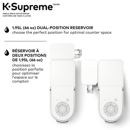 Keurig K-Supreme Single Serve K-Cup Pod Coffee Maker, With MultiStream Technology, White 🍁 All In One Marketplace Canada