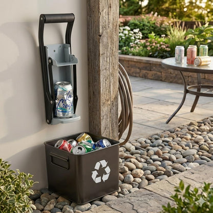 Stanz (TM) 12oz 16oz Wall Mounted Aluminum Can Crusher Beer Soda Cans Smasher Eco-Friendly Recycling Tool with Mounting Screws for Home 🍁 All In One Marketplace Canada