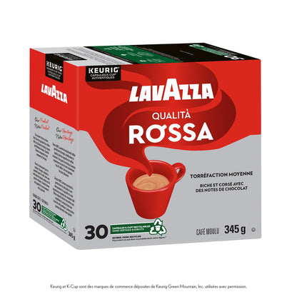 Lavazza Qualità Rossa Medium Roast K-Cup Coffee Pods, 30 Count For Keurig Coffee Makers 🍁 All In One Marketplace Canada
