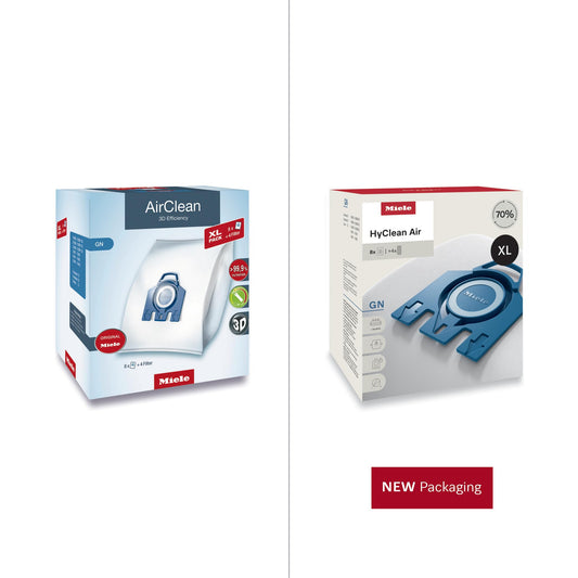 Miele Original AirClean 3D Efficiency GN Dust Bags for Vacuum Cleaners, 8 x Dust Bags, 2 x Motor Protection, 2 x Exhaust Filters, Value Pack-10455150 🍁 All In One Marketplace Canada