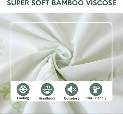 MUXHOMO Premium 100% Waterproof Queen Size Mattress Protector, Breathable Mattress Cover Queen Size Bed, Cooling 3D Air Fabric Bed Pad Cover, Deep Pocket 8"-21" 🍁 All In One Marketplace Canada