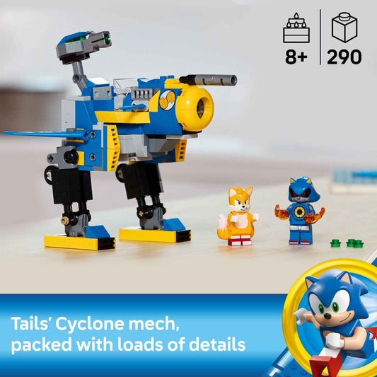LEGO Sonic The Hedgehog Cyclone vs. Metal Sonic - Building Toy for Kids, Boys and Girls, Ages 8+ - Mech Suit with Metal Sonic and Tails Minifigures for Pretend Play - Gift Idea for Birthdays - 77002 🍁 All In One Marketplace Canada