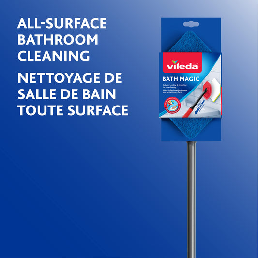 Vileda Bathroom Cleansing Supplies Set | Includes 1 Magic Mop with 1 Extra Refill and 1 Microfibre Bathroom Cleaning Cloth 🍁 All In One Marketplace Canada