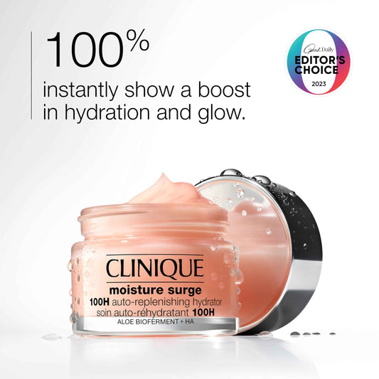 Clinique Moisture Surge 100H Auto-Replenishing Hydrator Oil Free Face Moisturizer With Hyaluronic Acid For All Skin Types | Hydrating + Moisturizing, 50ml 🍁 All In One Marketplace Canada