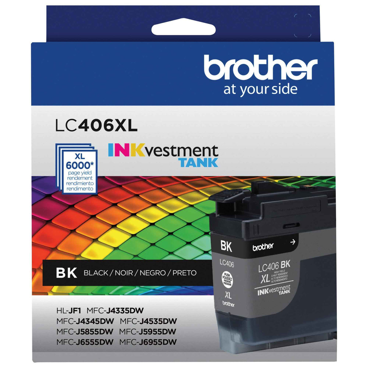 Brother Genuine LC406XLBKS INKvestment Tank High-Yield Black Ink Cartridge, MFC-J4535DW, MFC-J5855DW, MFC-J6555DW 🍁 All In One Marketplace Canada