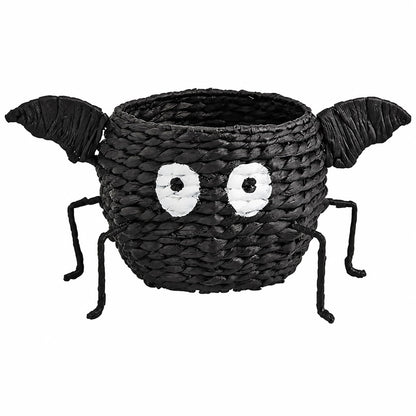 Mud Pie Halloween Bat Candy Bowl, Footed Hyacinth Serving Bowl
