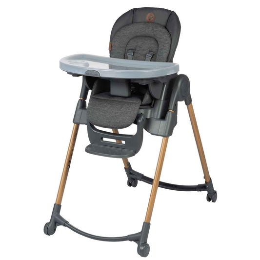 Maxi-Cosi Minla 6-in-1 High Chair, convertible, from birth, detachable kitchen booster seat, compact fold, easy to clean, Classic Graphite 🍁 All In One Marketplace Canada