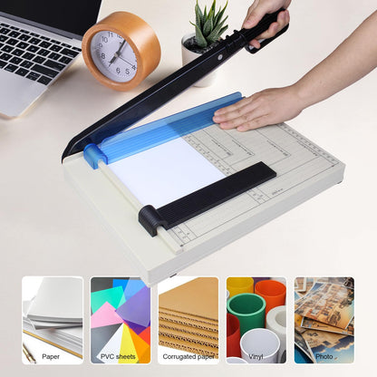 Paper Cutter, Paper Cutting Machine, 12 "A4 Cutting Length, 10 Sheet Capacity, with Safety Protection Device and Blade Lock, Suitable for Office, School or Commercial usePaper Cutter 🍁 All In One Marketplace Canada