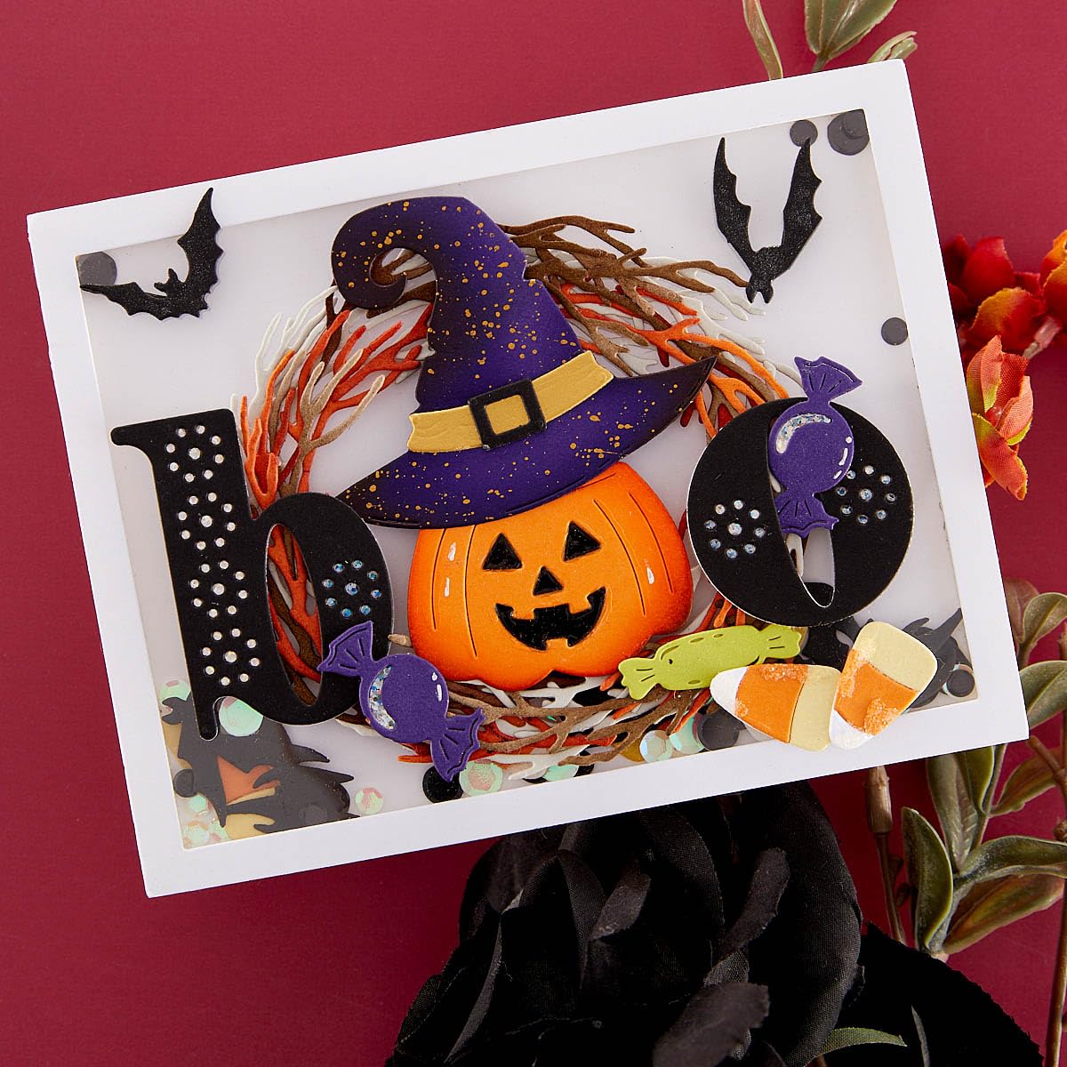Spellbinders Halloween Wreath Add-Ons Etched Dies by Suzanne Hue, Metal