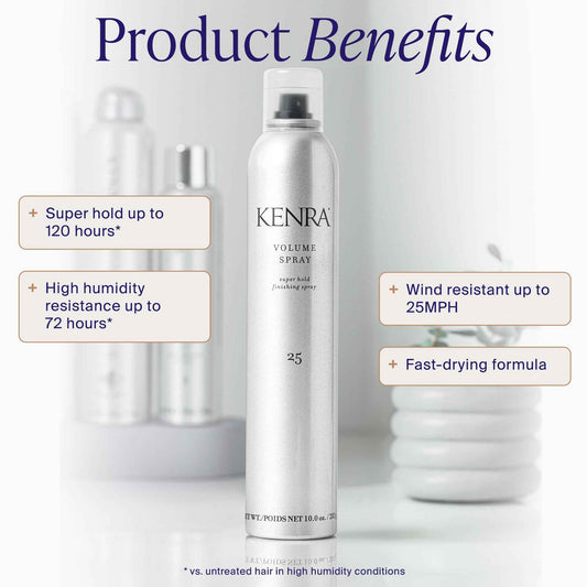 Kenra Volume Spray 25 | Super Hold Hairspray for Long Lasting Volume & Style | Thermal Heat Protectant | Wind Resistant up to 40 km/h | Humidity Shield 🍁 All In One Marketplace Canada