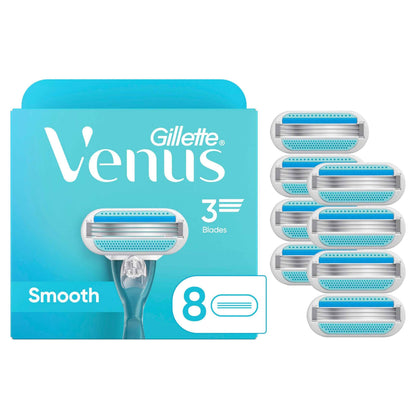 Venus Smooth Women’s Razor Blades, 3-Bladed Razor Refills, 1 Pack (Count of 8) 🍁 All In One Marketplace Canada