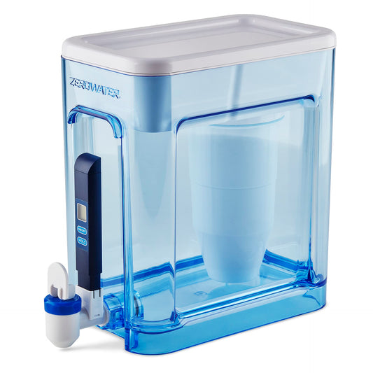 ZeroWater 22-Cup Ready-Read 5-Stage Water Filter Dispenser with Instant Read Out - 0 TDS for Improved Tap Water Taste - IAPMO Certified to Reduce Lead, Chromium, and PFOA/PFOS 🍁 All In One Marketplace Canada