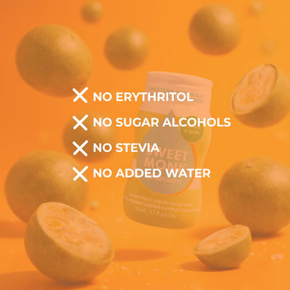 SweetMonk - 100% Pure Original Monk Fruit Liquid Sweetener Sugar Substitute - 1.7oz | No Water Added MonkFruit Extract | Zero Calorie Keto Friendly MonkFruit Drops | Vegan, Gluten Free | No Stevia 🍁 All In One Marketplace Canada
