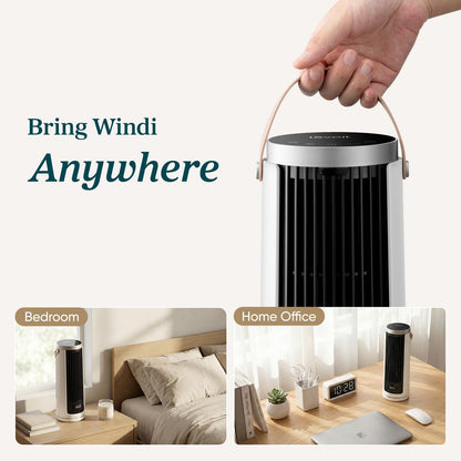 Levoit Mini Tower Fan for Bedroom, Quiet Cooling Desk Fan with Upgraded DC Motor, 20dB Ultra Silent, Portable Small Standing Fan with 5 Speeds, Multi‑Angle Oscillation, Remote & 12H Timer, Windi 🍁 All In One Marketplace Canada